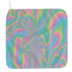 Rainbow Holographic Print Hand Towel
