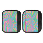 Rainbow Holographic Print Handle Covers