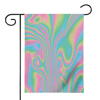 Rainbow Holographic Print House Flag