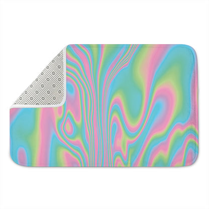 Rainbow Holographic Print Indoor Door Mat