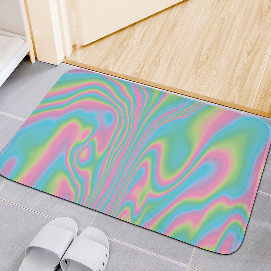 Rainbow Holographic Print Indoor Door Mat
