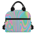 Rainbow Holographic Print Insulated Lunch Bag
