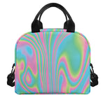Rainbow Holographic Print Insulated Lunch Bag