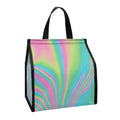 Rainbow Holographic Print Insulated Lunch Tote