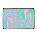 Rainbow Holographic Print Kitchen Mat