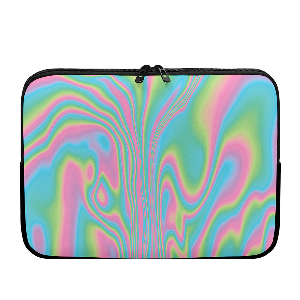 Rainbow Holographic Print Laptop Sleeve