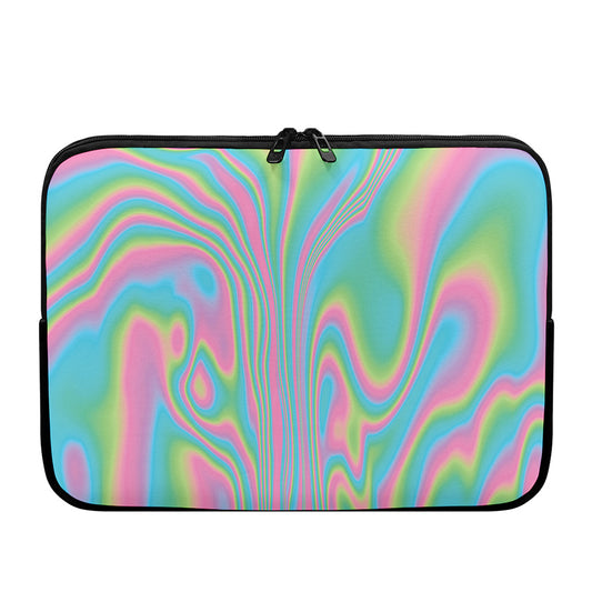 Rainbow Holographic Print Laptop Sleeve