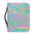 Rainbow Holographic Print Leather Bible Cover