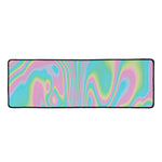 Rainbow Holographic Print Long Kitchen Mat