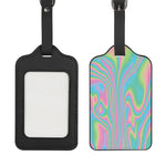 Rainbow Holographic Print Luggage Tag