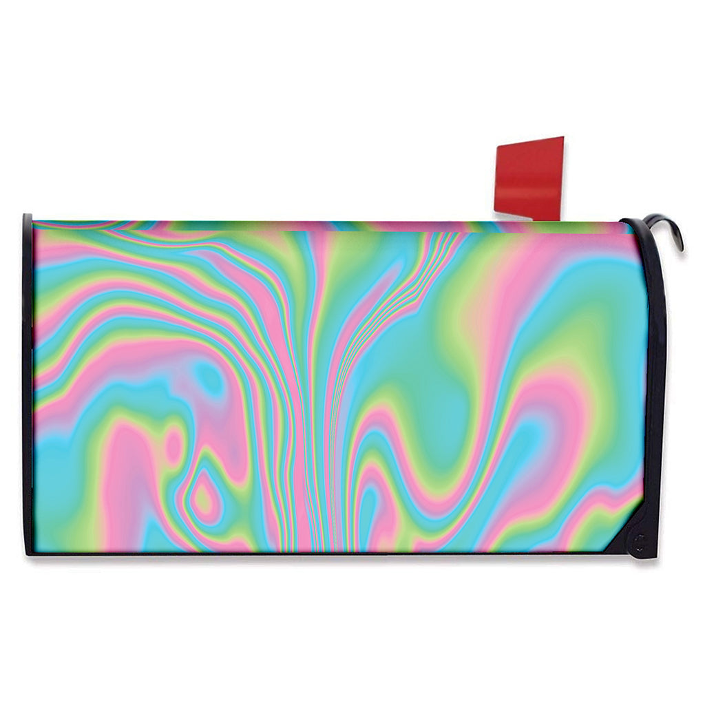 Rainbow Holographic Print Mailbox Cover