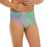 Rainbow Holographic Print Men's Briefs