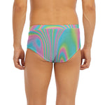 Rainbow Holographic Print Men's Briefs
