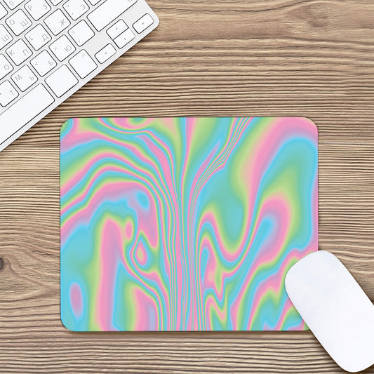 Rainbow Holographic Print Mouse Pad