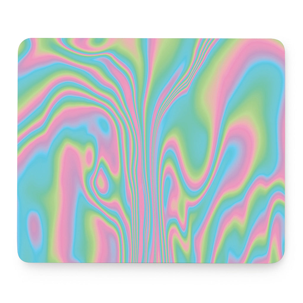 Rainbow Holographic Print Mouse Pad