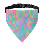 Rainbow Holographic Print Over The Collar Dog Bandana