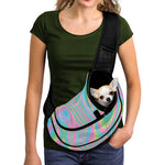 Rainbow Holographic Print Pet Sling Carrier