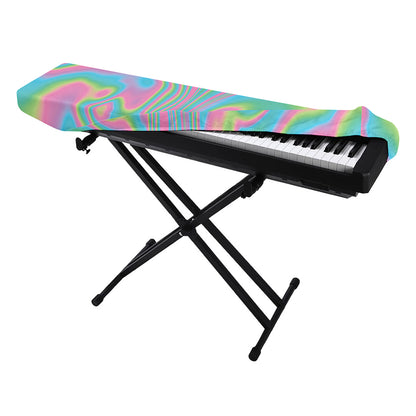 Rainbow Holographic Print Piano Keyboard Cover