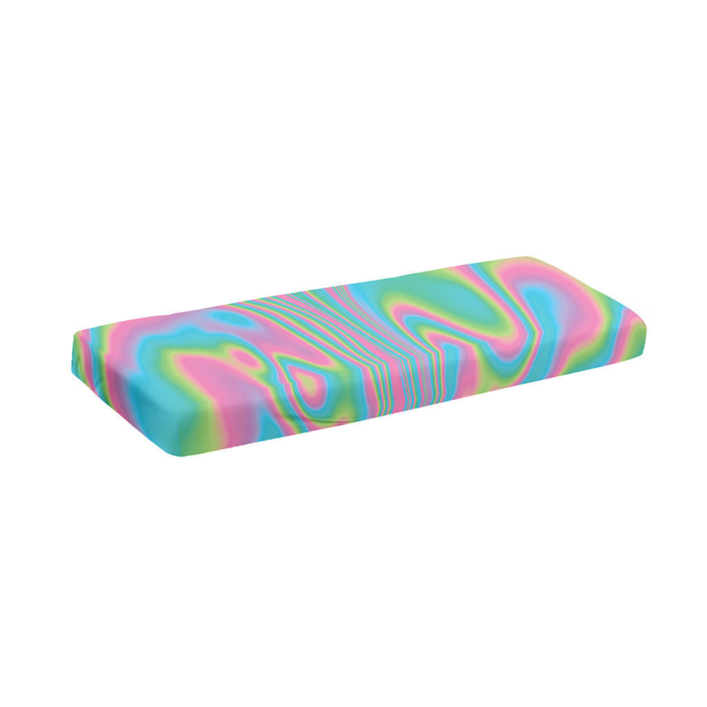Rainbow Holographic Print Piano Keyboard Cover