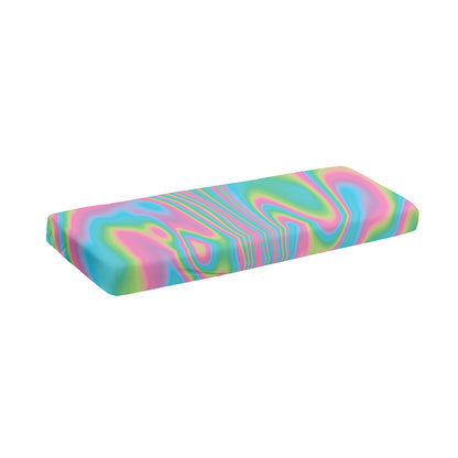 Rainbow Holographic Print Piano Keyboard Cover