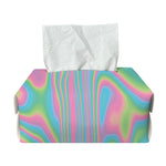 Rainbow Holographic Print Rectangle Tissue Box Cover