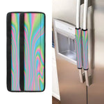 Rainbow Holographic Print Refrigerator Handle Covers