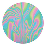 Rainbow Holographic Print Round Blanket