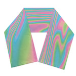 Rainbow Holographic Print Scarf