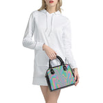 Rainbow Holographic Print Shoulder Handbag