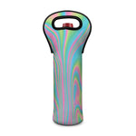 Rainbow Holographic Print Single Neoprene Wine Tote