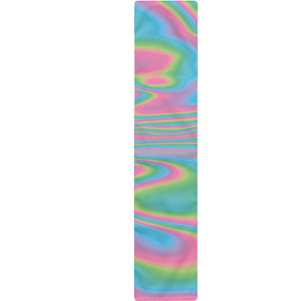 Rainbow Holographic Print Table Runner