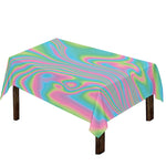 Rainbow Holographic Print Tablecloth