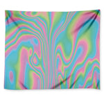 Rainbow Holographic Print Tapestry