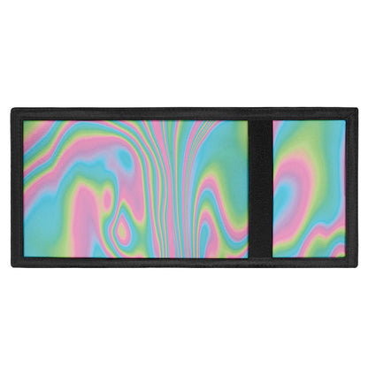 Rainbow Holographic Print Trifold Wallet