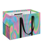 Rainbow Holographic Print Utility Tote Bag