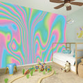 Rainbow Holographic Print Wall Sticker