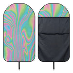Rainbow Holographic Print Waterproof Car Seat Cover