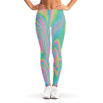 Rainbow Holographic Print Women's Leggings