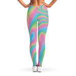 Rainbow Holographic Print Women's Leggings