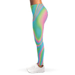 Rainbow Holographic Print Women's Leggings