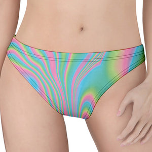 Rainbow Holographic Print Women's Thong