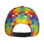 Rainbow Houndstooth Pattern Print Baseball Cap