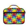 Rainbow Houndstooth Pattern Print Briefcase Bible Bag