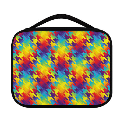 Rainbow Houndstooth Pattern Print Classic Bible Case