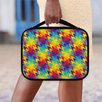Rainbow Houndstooth Pattern Print Classic Bible Case