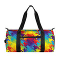 Rainbow Houndstooth Pattern Print Gym Bag