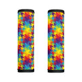 Rainbow Houndstooth Pattern Print Handle Covers