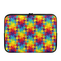 Rainbow Houndstooth Pattern Print Laptop Sleeve