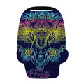 Rainbow Indian Elephant Print Baby Seat Cover