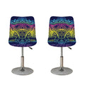 Rainbow Indian Elephant Print Bar Stool Covers